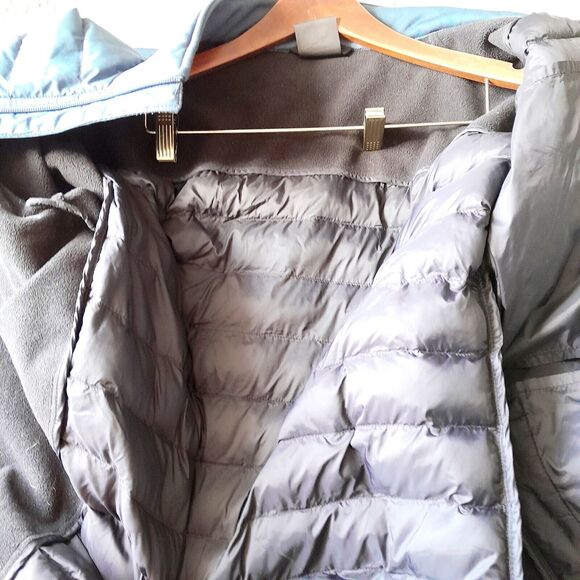 Jos. A. Bank Tan Brown High Neck Quilted Lined Heavyweight Wool Coat Jacket Sz:M - Picture 11 of 12